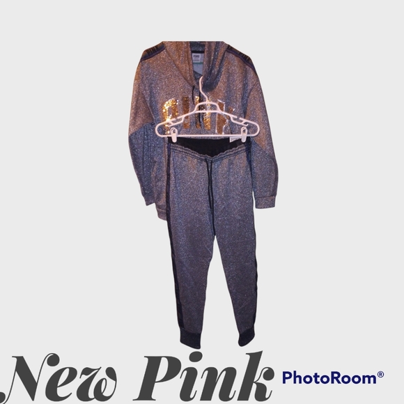 PINK Victoria's Secret Tops - PINK. High waist skinny jogger set Small